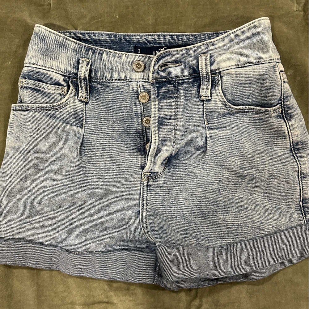 Hollister Light Blue Jean Shorts